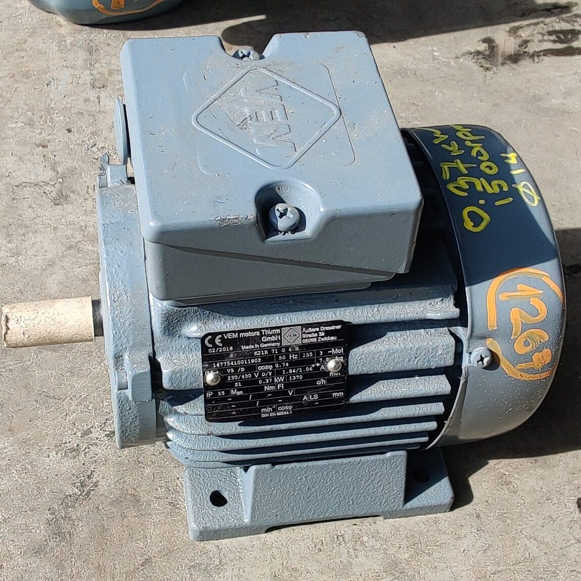 IMG_20240325_142835 Motor electric trifazat VEM 0.37kW 1500rpm - imagine 1
